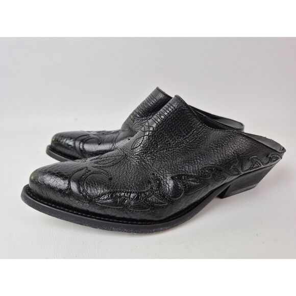 Golden Goose Women's Santiago Western Black Mule Slip On Booties Size 39 - Picture 2 of 6